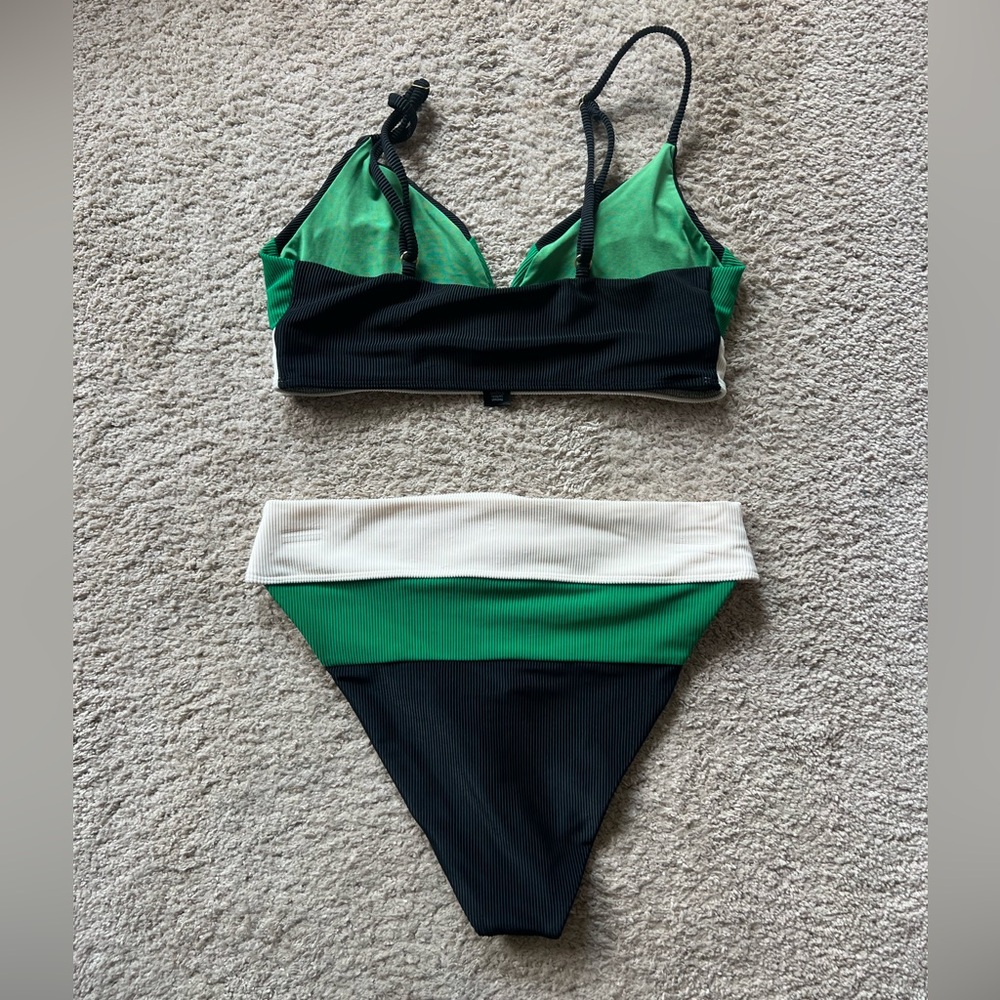 New Beach Riot Riza top + Alexis bikini size L - Picture 10 of 11
